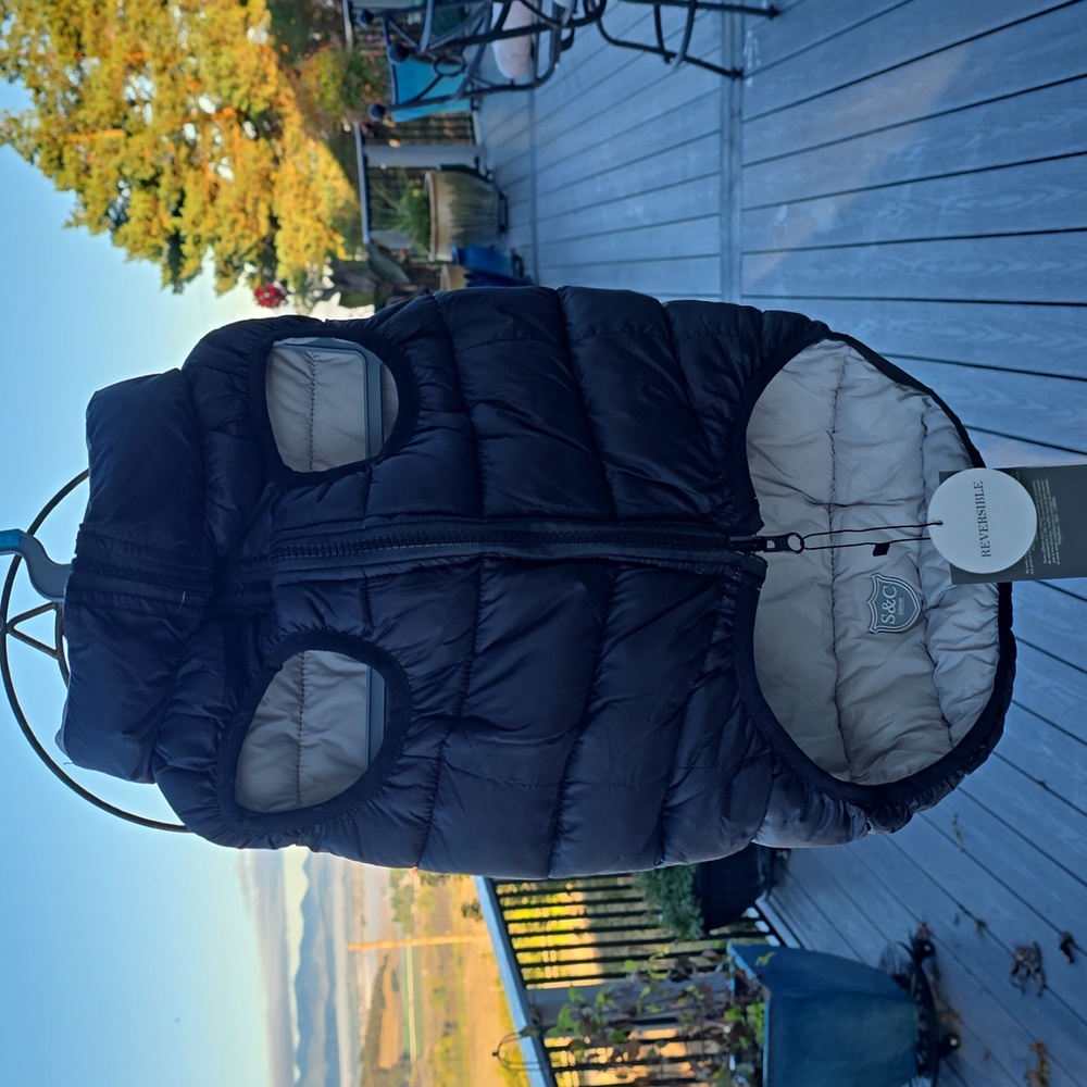 Black / Silver  K9 Puffer Jacket